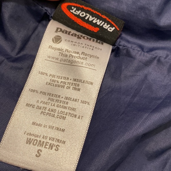 Patagonia Primaloft Quilted Jacket with Pullcord Cinchable Bottom Hem - Picture 8 of 8